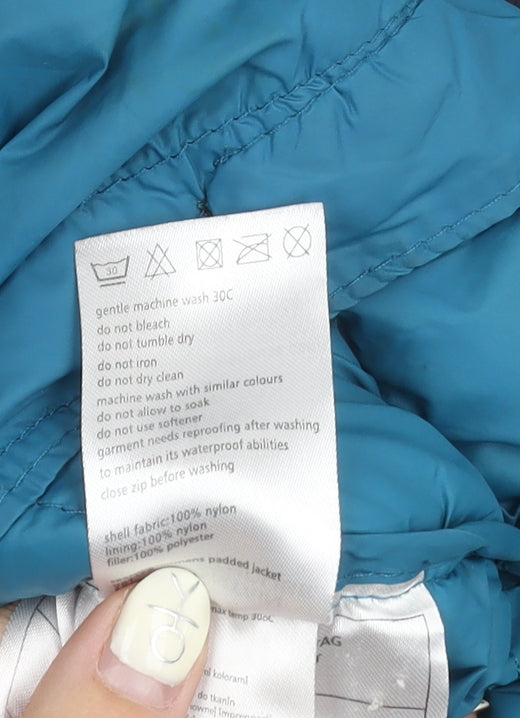 Unisex Adults UK Size 12 Mountain Warehouse Blue Puffer Jacket