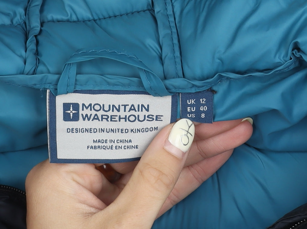 Unisex Adults UK Size 12 Mountain Warehouse Blue Puffer Jacket