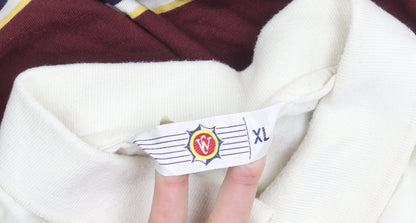 Men's XL Striped Multicoloured Polo Shirt