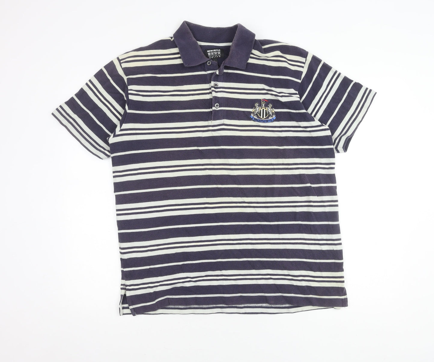 Newcastle United Men's Striped Polo L