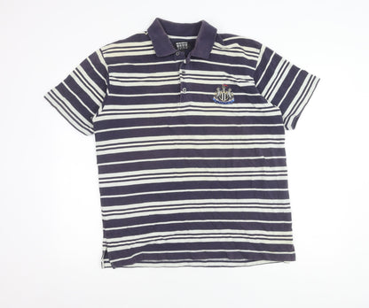 Newcastle United Men's Striped Polo L