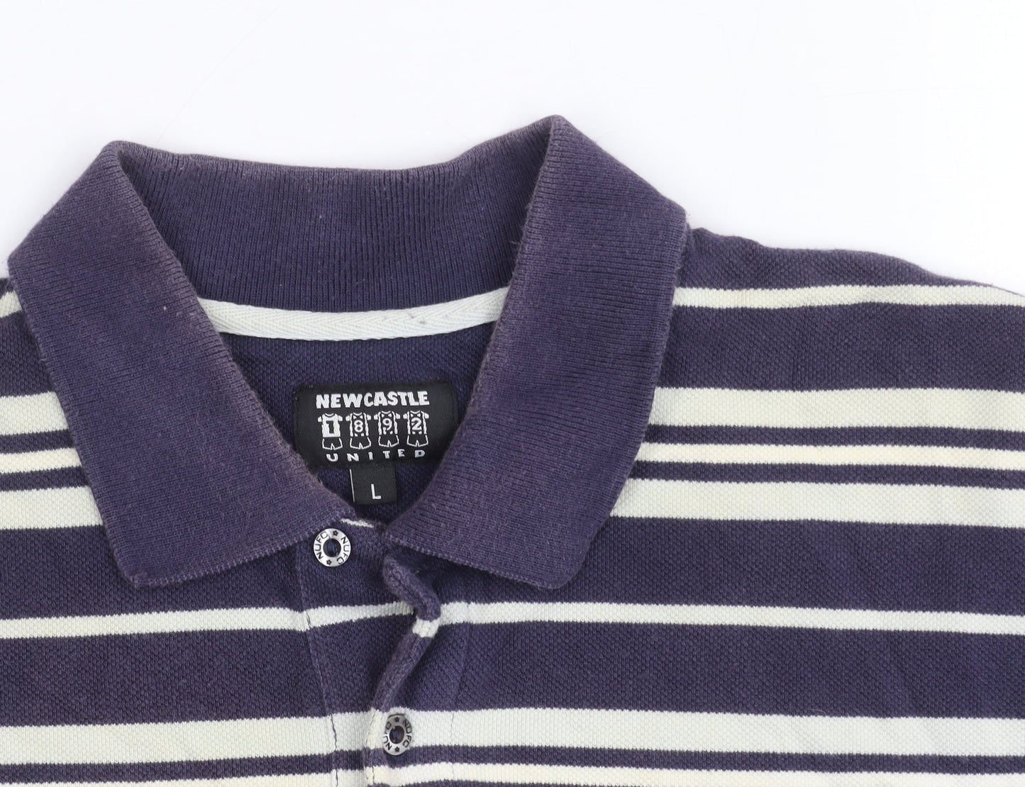Newcastle United Men's Striped Polo L