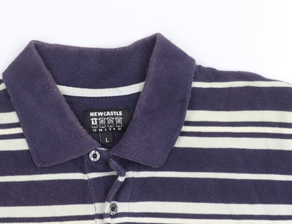 Newcastle United Men's Striped Polo L