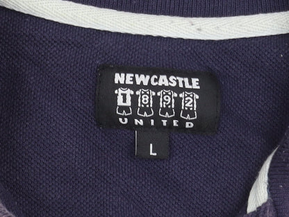 Newcastle United Men's Striped Polo L