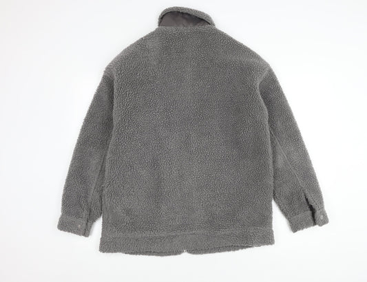 Missguided Women's Grey Mid-Length Jacket Size 8