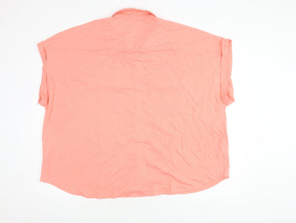 Womens UK Size 24 Marks and Spencer Pink  Button-Up