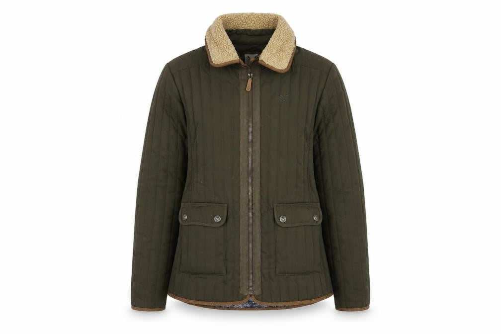 Womens UK Size 10 Crew Clothing Co. Green Basic Jacket