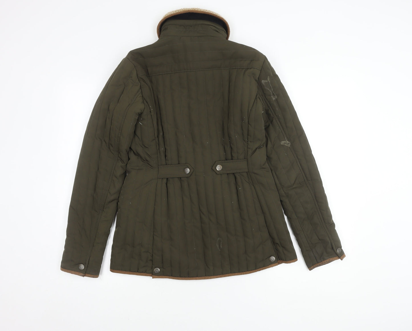 Crew Clothing Co. Women's Green Jacket Size 10, Padded