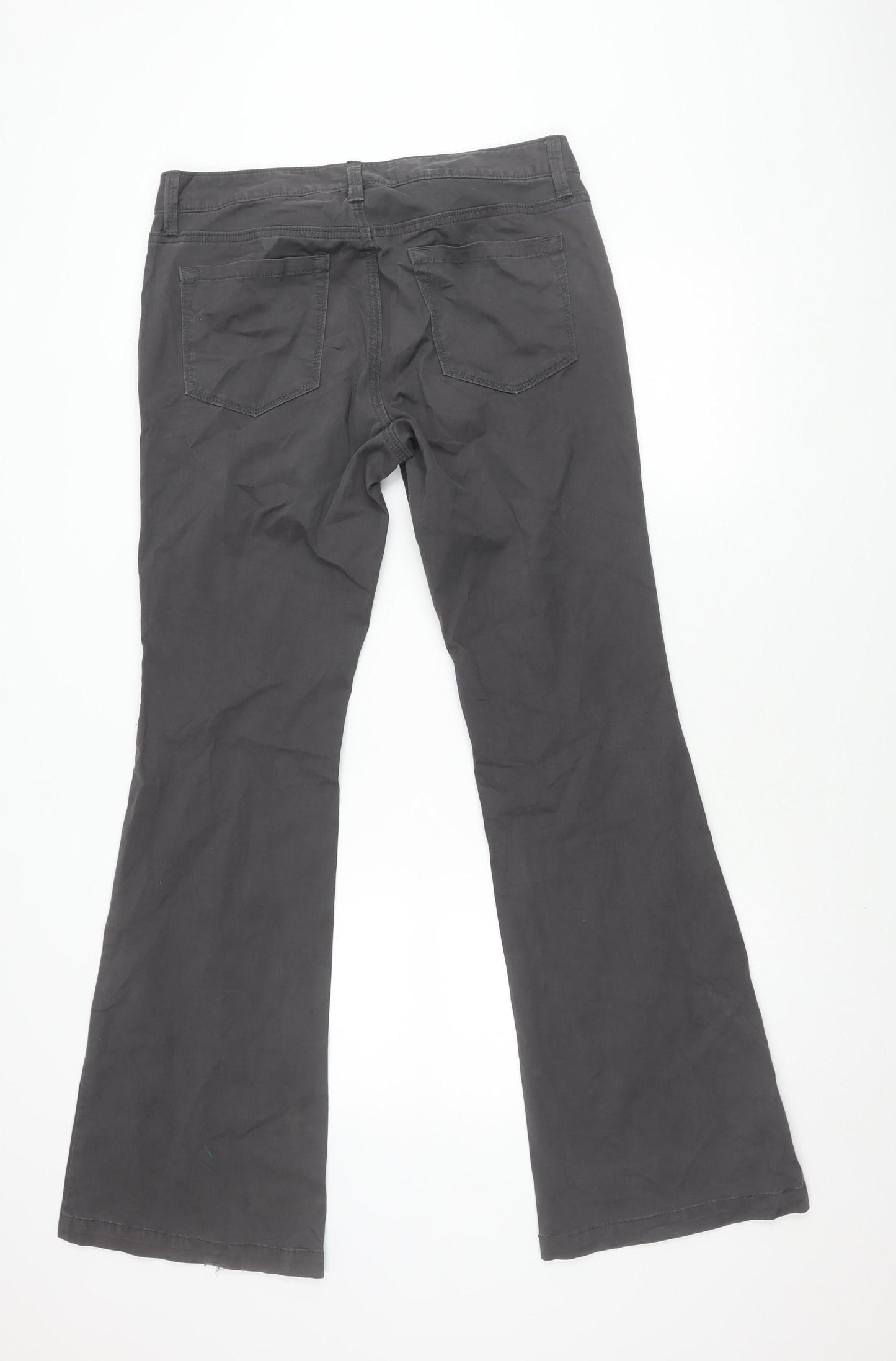 Loft Women's Grey Straight Trousers, Size 8, Casual