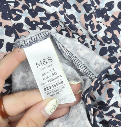 Womens UK Size 12 Marks and Spencer Multicoloured Classic Blouse