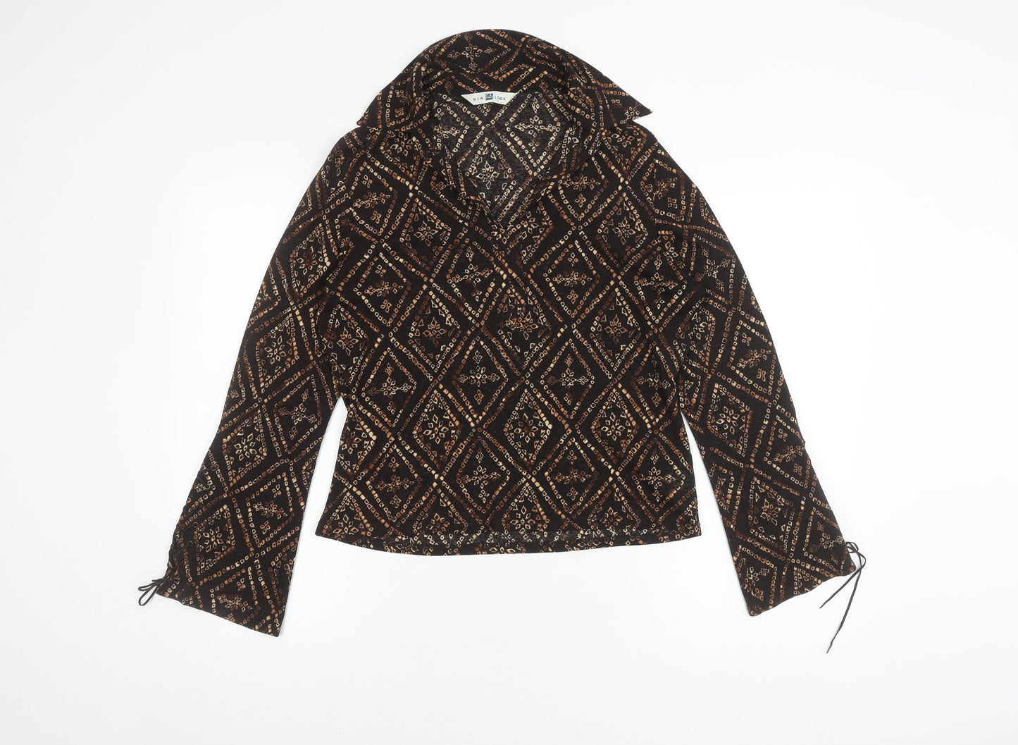 New Look Women's Multicoloured Geometric Blouse Size 16