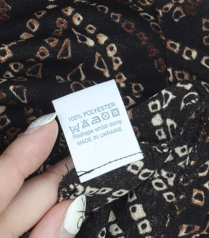 New Look Women's Multicoloured Geometric Blouse Size 16