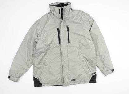 Mens UK Size L Snowdonia Grey Parka Coat
