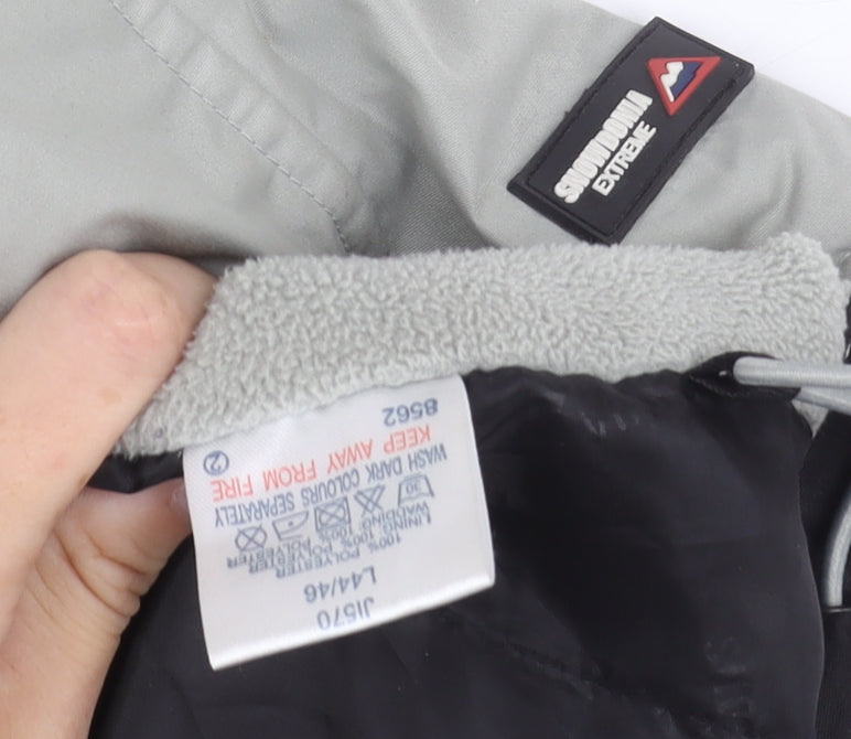 Mens UK Size L Snowdonia Grey Parka Coat