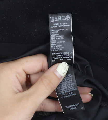 Marks and Spencer Women's Black Pencil Skirt Size 8