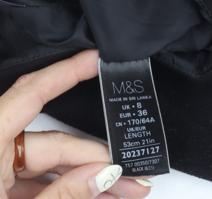 Marks and Spencer Women's Black Pencil Skirt Size 8