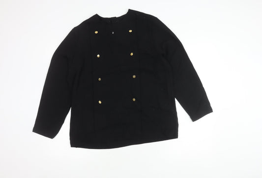 Womens UK Size 16 St Michael Black  Blouse