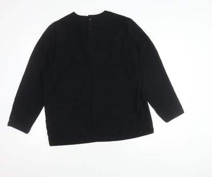 Womens UK Size 16 St Michael Black  Blouse