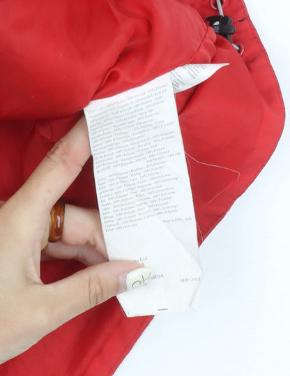 Womens UK Size 16 Regatta Red Rain Coat
