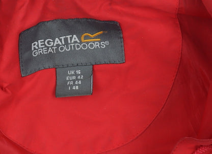 Womens UK Size 16 Regatta Red Rain Coat