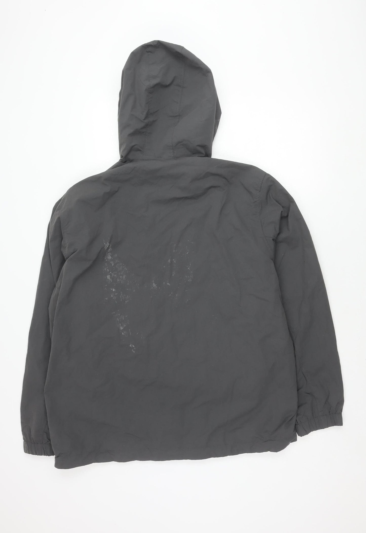 Mens UK Size L H&M Black Windbreaker Coat