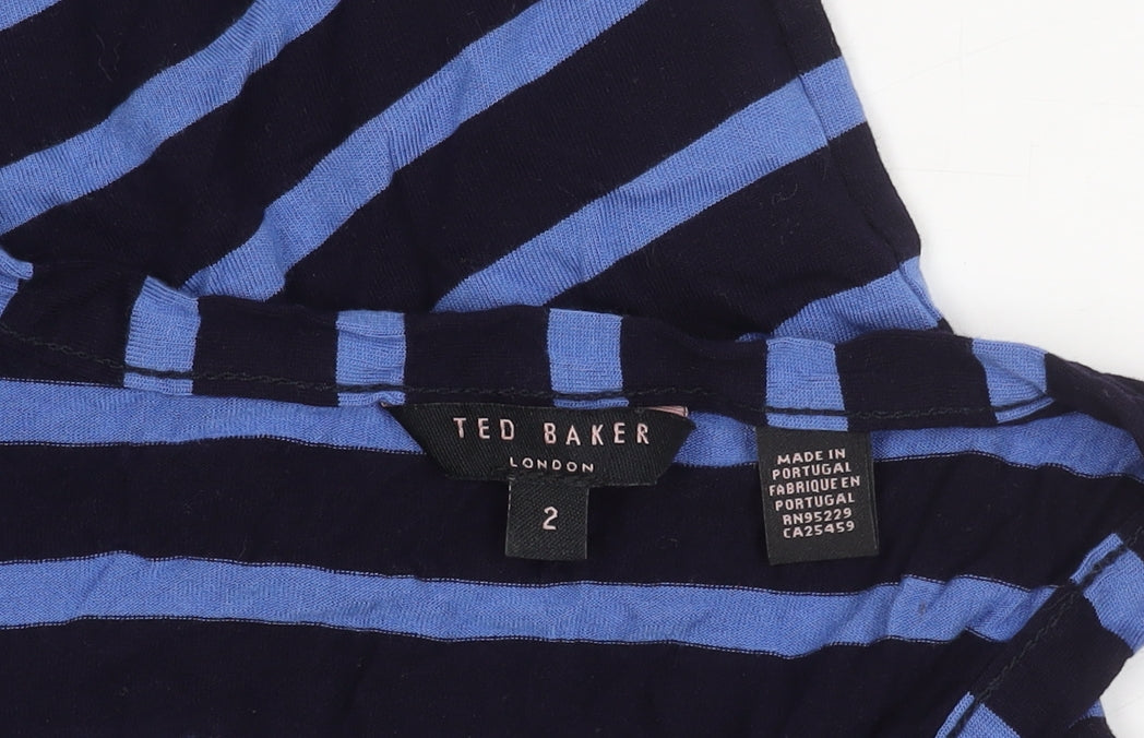 Womens UK Size 2 Ted Baker Blue  Tank