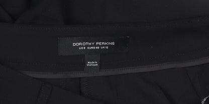 Dorothy Perkins Black Women's Straight Trousers Size 12