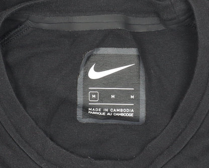 Nike Men's Black Medium Crew Neck T-Shirt