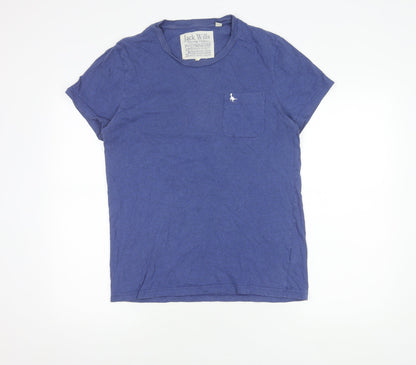 Jack Wills Men's Blue M Short Sleeve Crew Neck T-Shirt