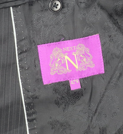 Mens UK Size 42 NEXT Regular Black Suit Jacket