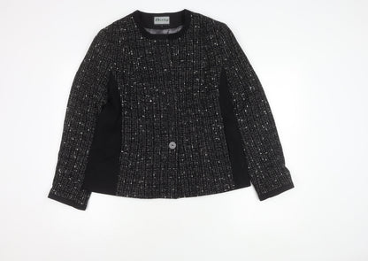 Womens UK Size 14 Busy Regular Black Suit Jacket