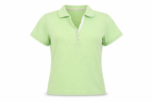Womens UK Size 10-12 EWM Pure Classics Green  Polo