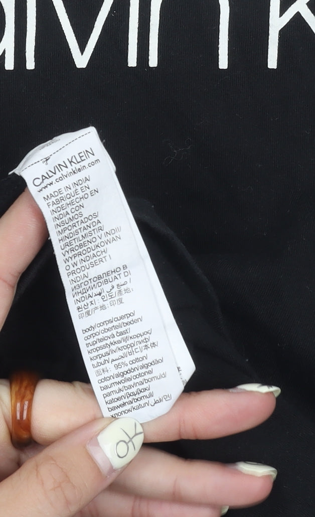 Mens UK Size S Calvin Klein Black  T-Shirt