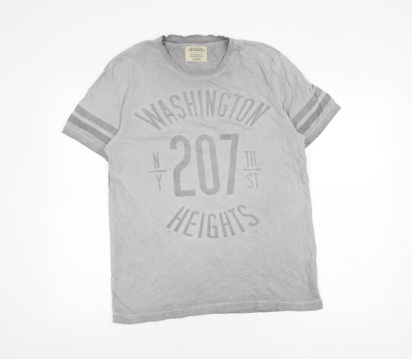 Mens UK Size M Burton Menswear Grey  T-Shirt
