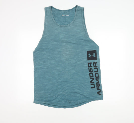 Under Armour Men's Blue Sleeveless T-Shirt M