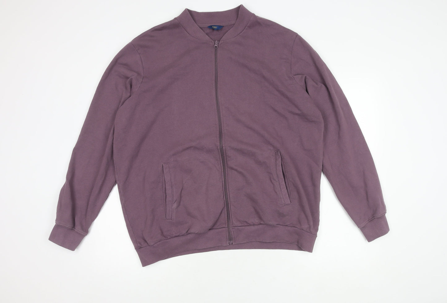 Mens UK Size XL Cotton Traders Purple Bomber Jacket