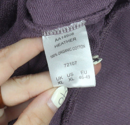 Mens UK Size XL Cotton Traders Purple Bomber Jacket