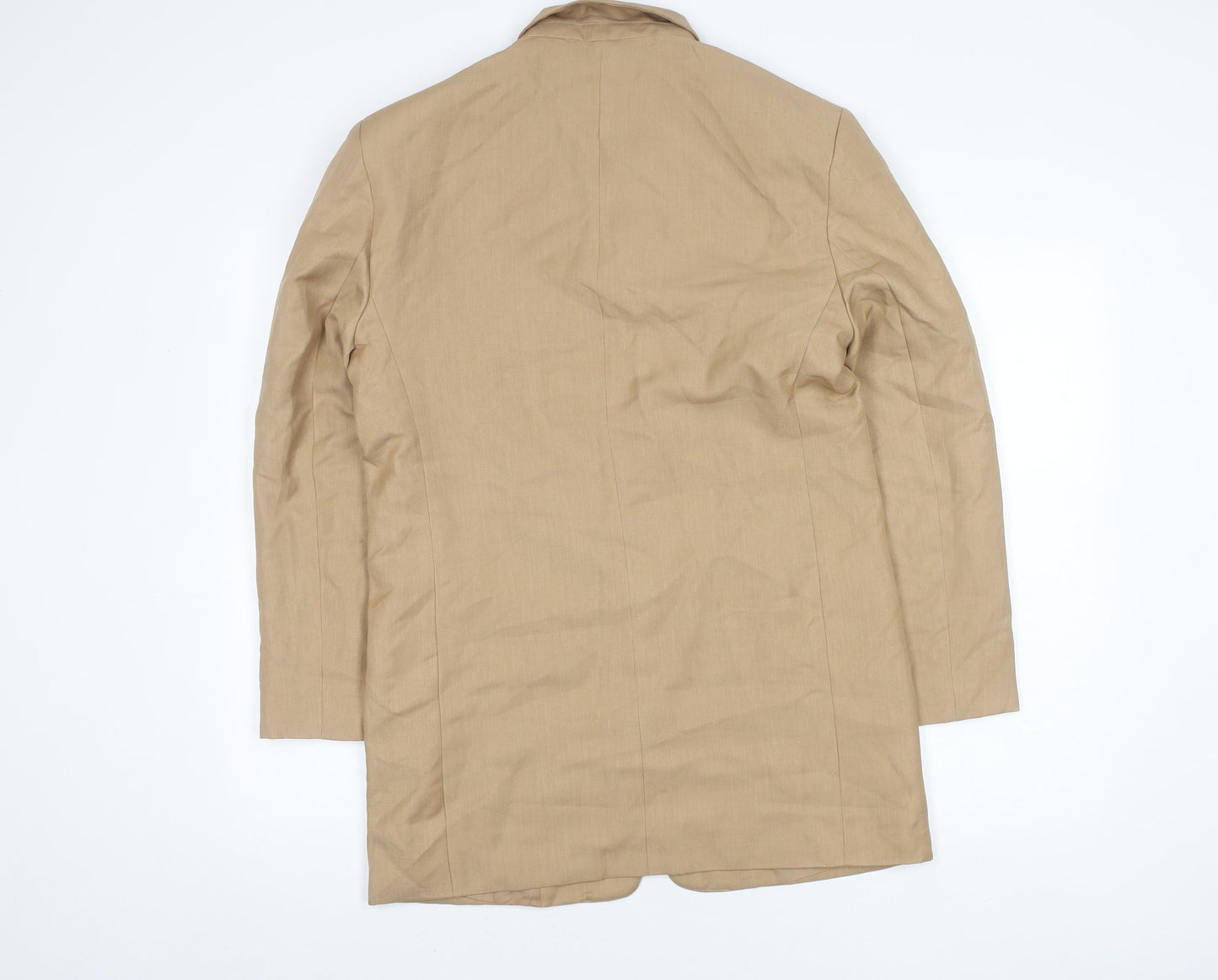 ASOS Women Beige Blazer Size 4 Two-Button