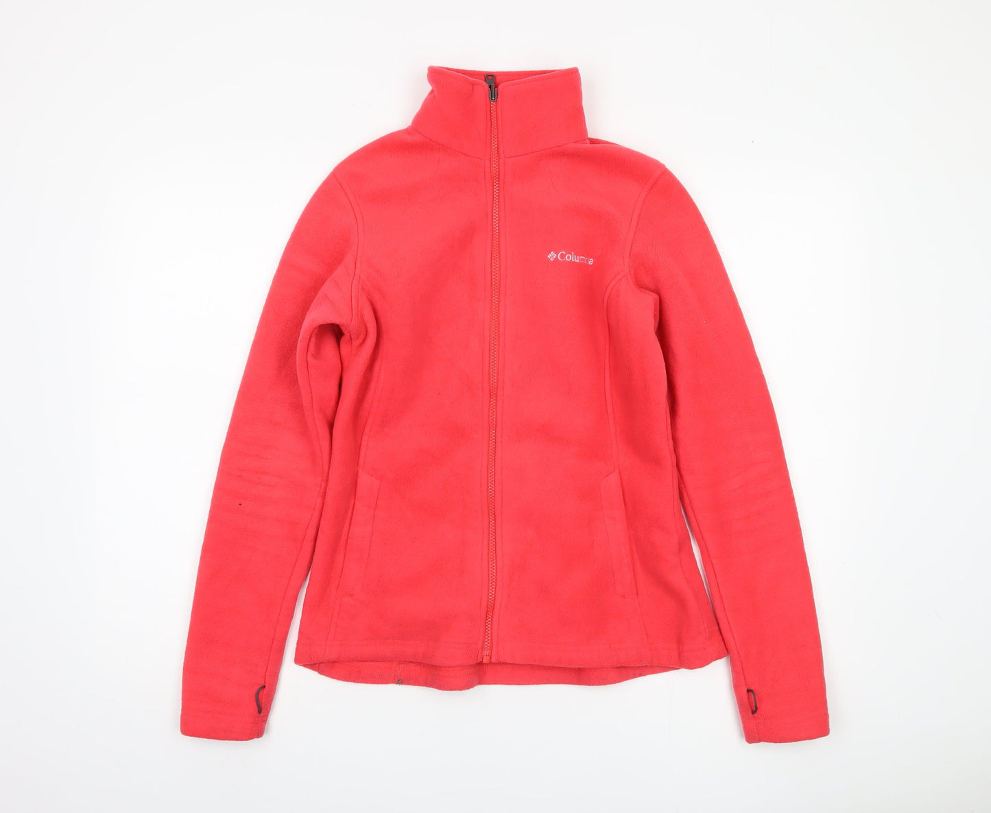 Columbia Women's Red Fleece Jacket, Size M, Full Zip