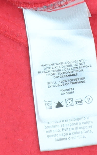 Columbia Women's Red Fleece Jacket, Size M, Full Zip