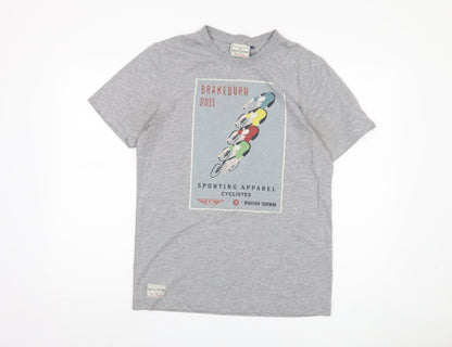 Brakeburn Men's Grey Medium Graphic T-Shirt