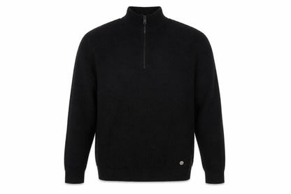 Mens UK Size M Jeff Banks Black Full Zip Jumper
