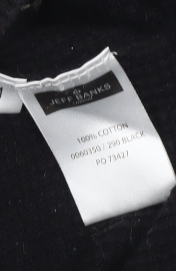 Jeff Banks Men's Black M Waffle-Knit Jumper