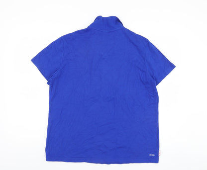 Adidas Men's Blue XL Team GB Polo Shirt