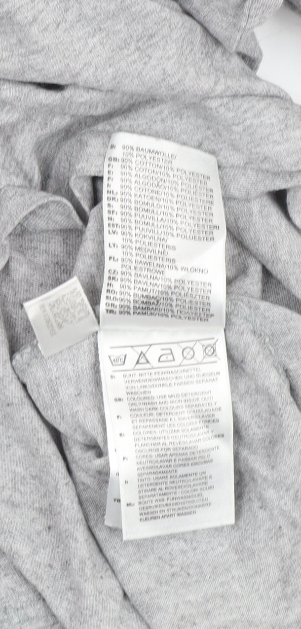 Adidas Men's Grey Graphic Print T-Shirt, XL, Sports Style