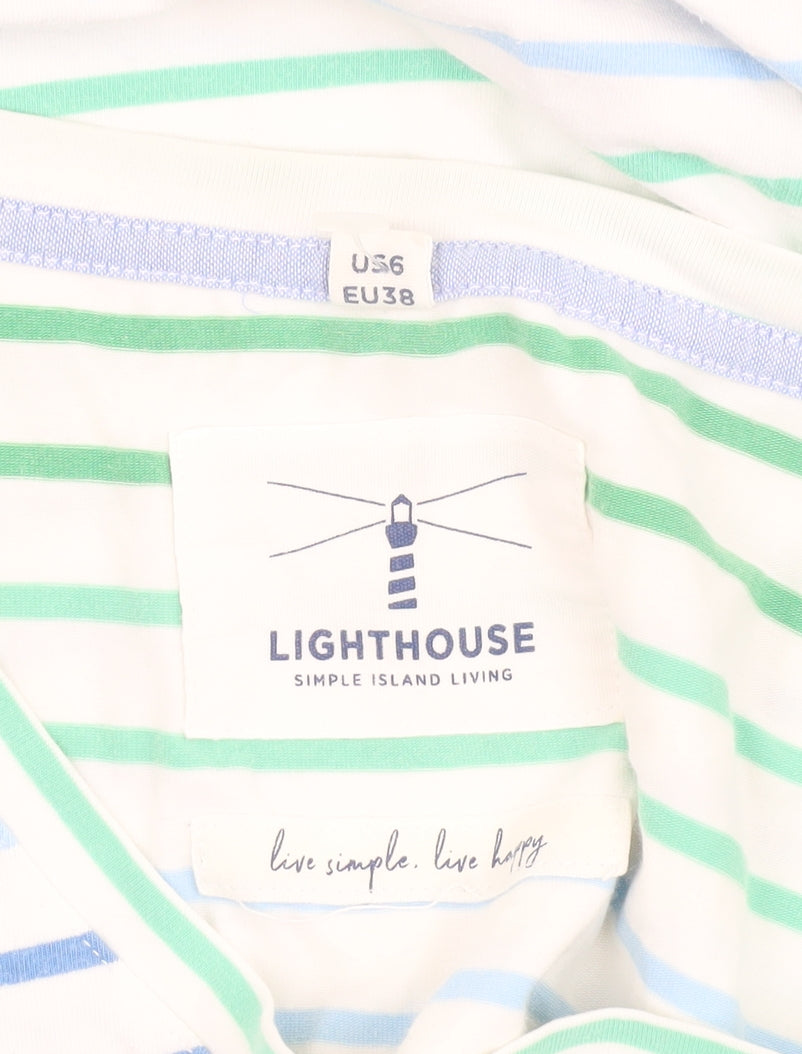 Lighthouse Women's Striped Long Sleeve T-Shirt Size 10