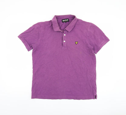 Lyle & Scott Men's Purple Polo Shirt L - Casual Wear
