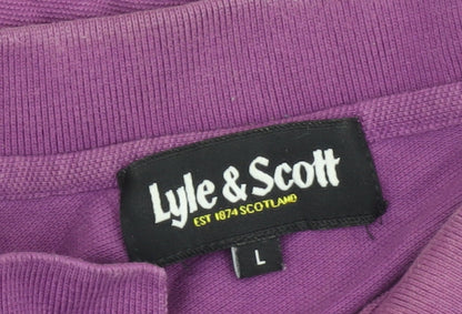 Lyle & Scott Men's Purple Polo Shirt L - Casual Wear