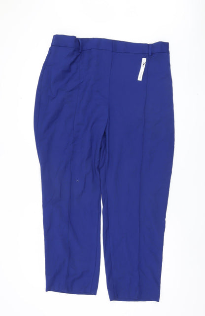 Womens UK Size 20 Marks and Spencer   Blue Trousers