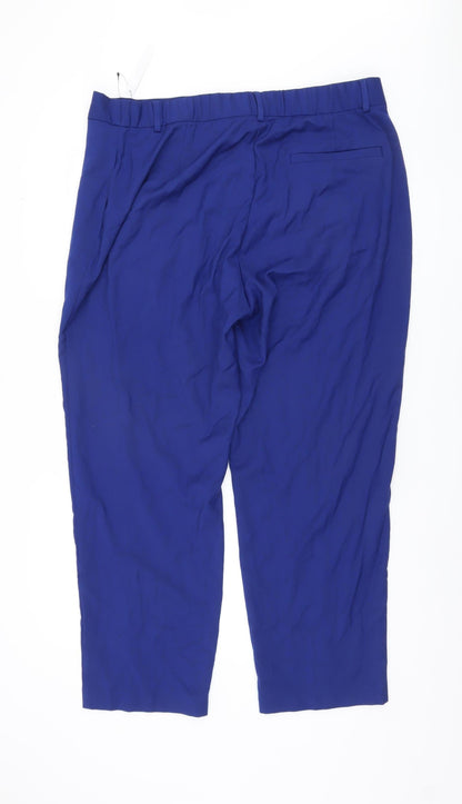 Womens UK Size 20 Marks and Spencer   Blue Trousers